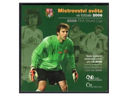 ČESKO. Sada oběžných mincí 2006. Mistrovství světa ve fotbale. b.k.
