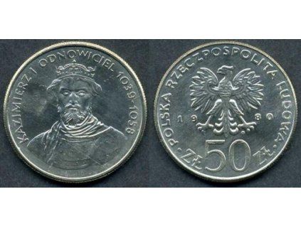 POLSKO. 50 złotych 1980. Král Kazimierz I. Obnovitel.