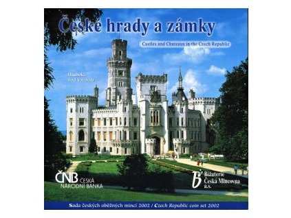 ČESKO. Sada oběžných mincí 2002.  České hrady a zámky. b.k.