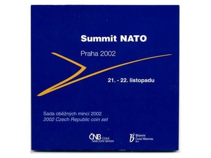 ČESKO. Sada oběžných mincí 2002. Summit NATO. b.k.