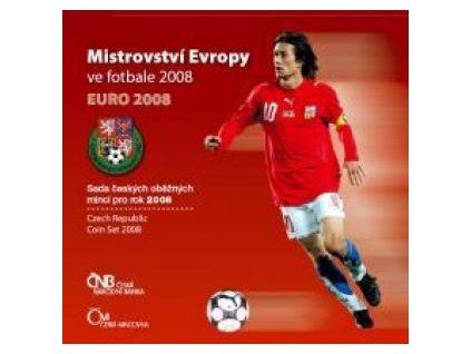 ČESKO. Sada oběžných mincí 2008. Mistrovství evropy ve fotbale - EURO 2008. b.k.