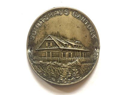 SCHUTZHAUS Cantory. Stítek na hůl.