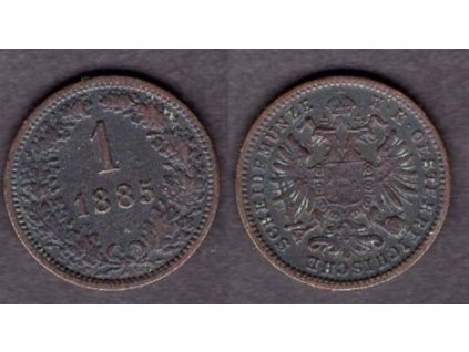 František Josef I. 1 Kreuzer 1885.