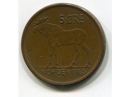 NORSKO. 5 öre 1965. KM-405.