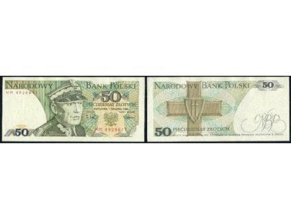 POLSKO. 50 złotych, 1.12.1988. Série HM. Par. 184ff.