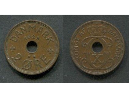 DÁNSKO. 2 öre 1928. KM-827.2