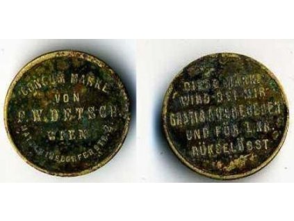 RAKOUSKO. Wien. Consum Marke F. W. Detsch, Matzleinsdorferstr. 2.