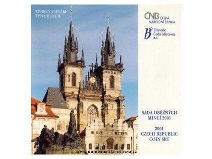 ČESKO. Sada oběžných mincí 2001. Týnský chrám. b.k.