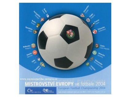 ČESKO. Sada oběžných mincí 2004. Fotbal.