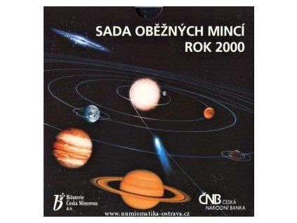 ČESKO. Sada oběžných mincí 2000. b.k.