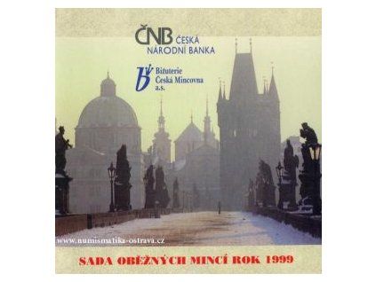 ČESKO. Sada oběžných mincí 1999. Parléř. b.k.