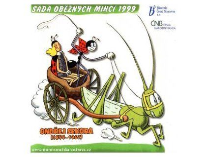 ČESKO. Sada oběžných mincí 1999. Sekora. b.k.