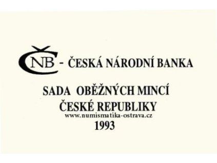 ČESKO. Sada oběžných mincí 1993. Tři mincovny.
