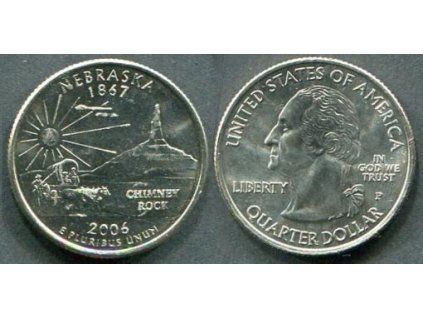 USA. 1/4 dollar 2006/P. Nebraska.