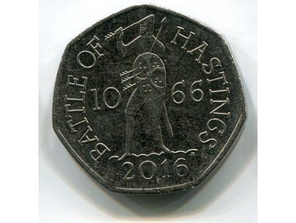 VELKÁ BRITÁNIE. 50 pence 2016. Battle of Hastings.