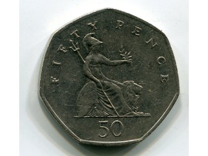 Velká Británie. 50 pence 2000.