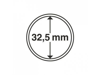 Kapsle na mince do Ø 32,5 mm - 10 kusů v balení