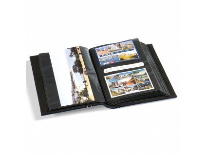 Víceúčelové album na 200 pohlednic/dopisů/standartních fotek nebo na 100 panoramatických fotek, modrá