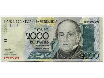 VENEZUELA. 2.000 bolivares 1998. Pick-80.