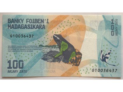 MADAGASKAR. 100 ariary 2017.