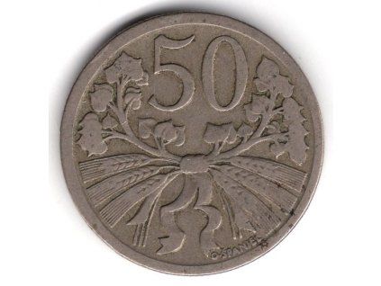 ČESKOSLOVENSKO. 50 haléřů 1922.