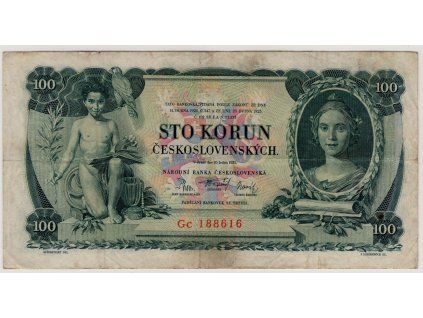 ČESKOSLOVENSKO. 100 korun 1931. Série Gc. Nov. 23c.