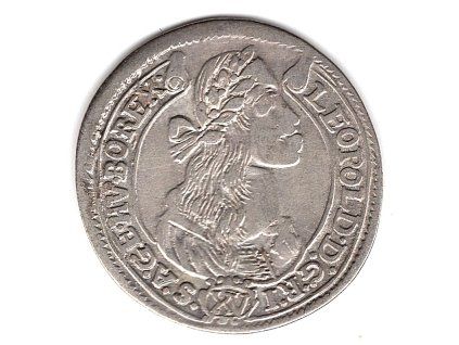 Leopold I. XV Kreuzer 1675 / KB. Kremnica. Ag.