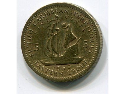 Britská východokaribská teritoria. 5 cents 1955.