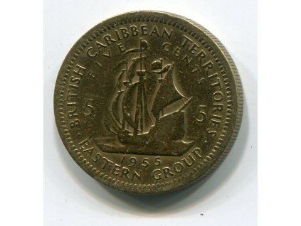 Britská východokaribská teritoria. 5 cents 1955.