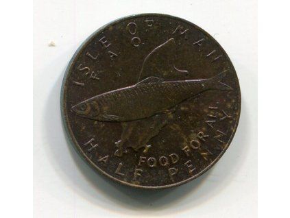 OSTROV MAN. 1/2 penny 1977.