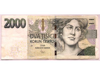 ČESKO. 2000 korun 2007. Série E 15. Hej. 27.