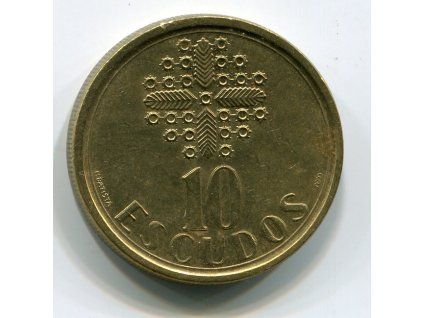 PORTUGALSKO. 10 escudos 1987.