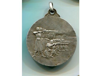 BELGIE. Grand concours de tir. Feux de tirallieurs Combla in 2. Prix. 1911. Ag.