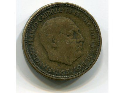 ŠPANĚLSKO. 2,50 pesetas 1953/54.