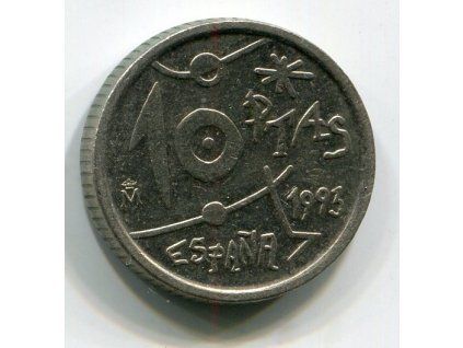 ŠPANĚLSKO. 10 pesetas 1993.