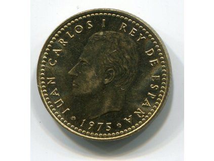ŠPANĚLSKO. 1 peseta 1975/80. KM-806