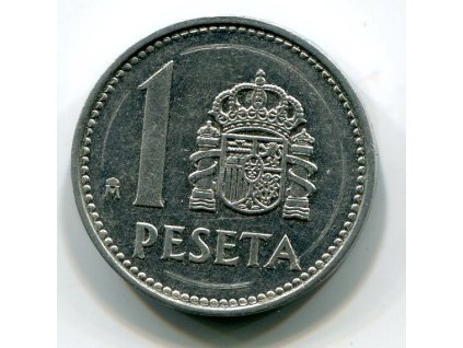 ŠPANĚLSKO. 1 peseta 1984.