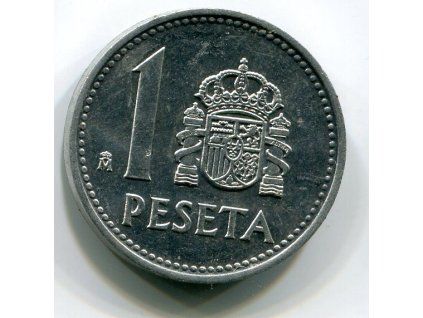 ŠPANĚLSKO. 1 peseta 1988.
