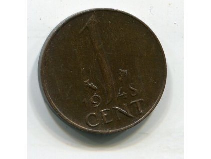 NIZOZEMÍ. 1 cent 1948. KM-175