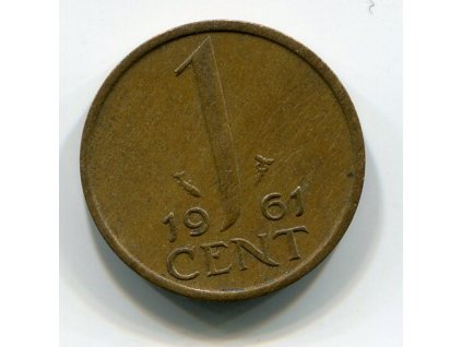 NIZOZEMÍ. 1 cent 1961.