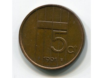 NIZOZEMÍ. 5 cents 1991.