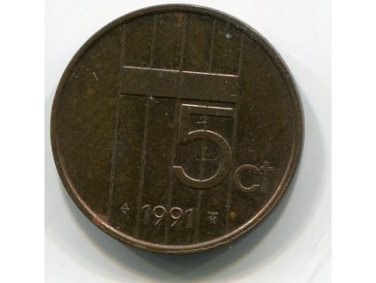 NIZOZEMÍ. 5 cents 1991.