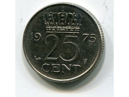 NIZOZEMÍ. 25 cents 1975.