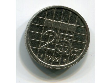 NIZOZEMÍ. 25 cents 1992.