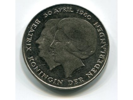NIZOZEMÍ. 2 1/2 gulden 1980. Pamětní. KM-201