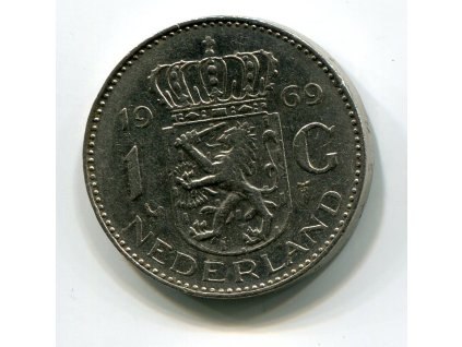 NIZOZEMÍ. 1 gulden 1969.