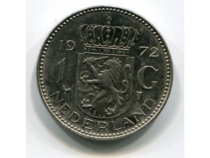 NIZOZEMÍ. 1 gulden 1972.