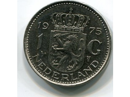 NIZOZEMÍ. 1 gulden 1975.