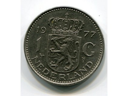 NIZOZEMÍ. 1 gulden 1977.