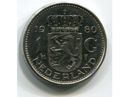 NIZOZEMÍ. 1 gulden 1980.